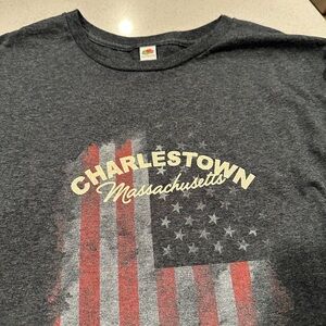 Fruit of the Loom Charlestown Massachusetts Graphic Tee - Dark Gray